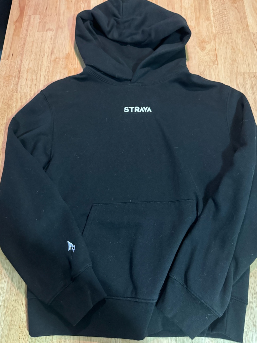 Strava Unisex Black Hoodie - Logo Pullover